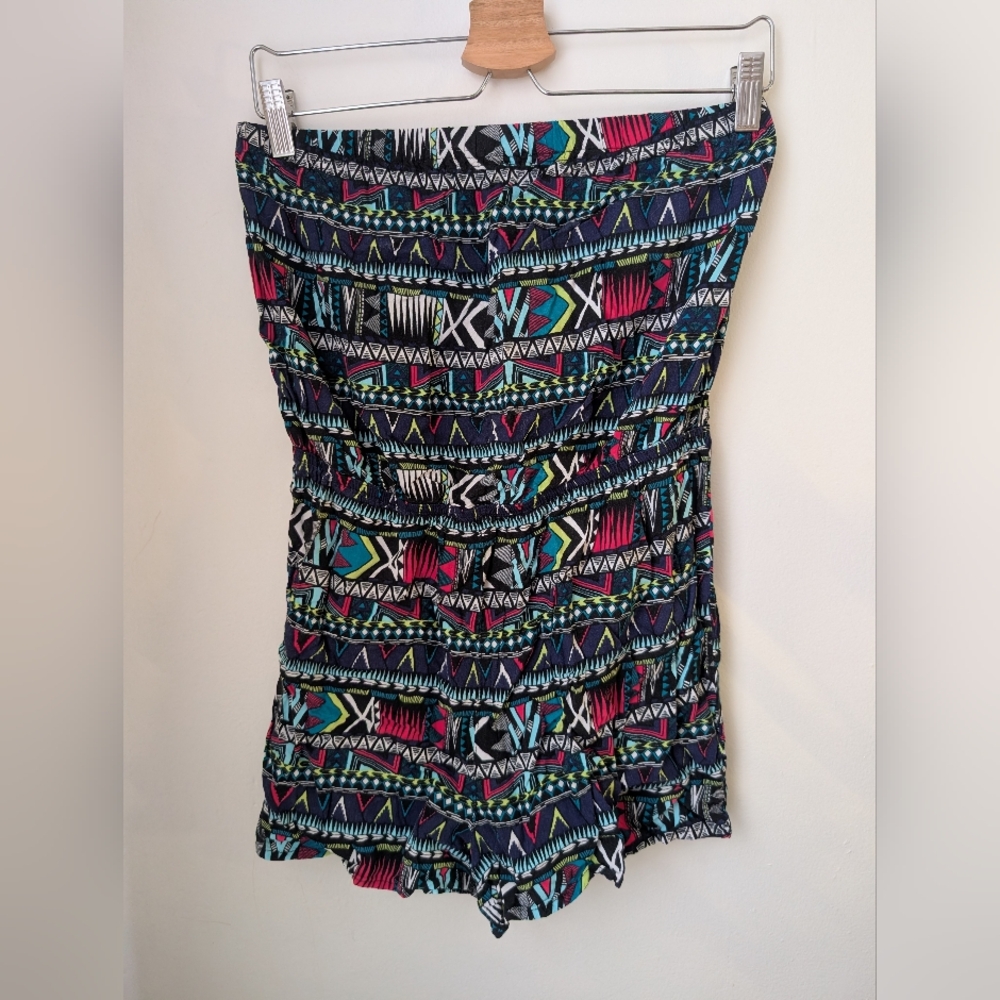 H&M Multicolor Geometric Pattern Skirt